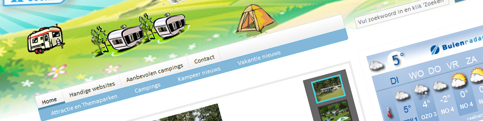 Campings-vinden.nl, hier vindt je de juiste camping!